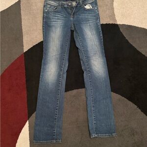 Vigold Blue Straight Leg Jeans with Subtle Fading